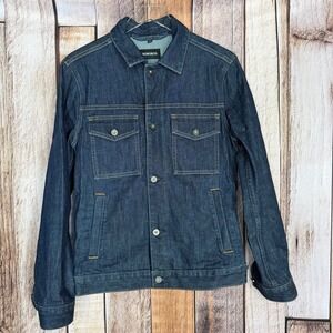 Bonobos Denim Trucker Jacket Dark Wash Classic Casual Menswear Lightweight Small